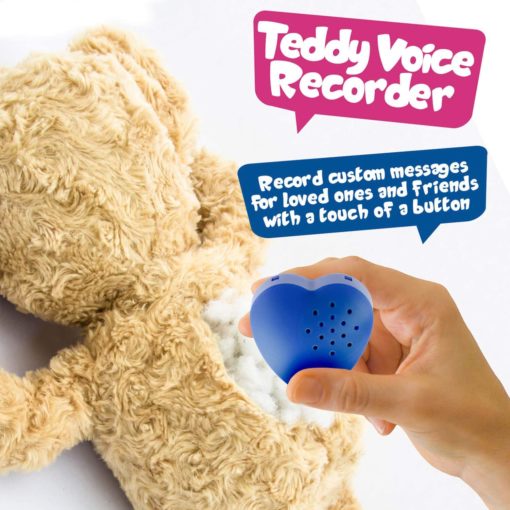 30-Second Voice Sound Recorder Module for Plush Toy, Stuffed Teddy Bear Animal Recordable Heart, Record Custom Messages - Som + Co