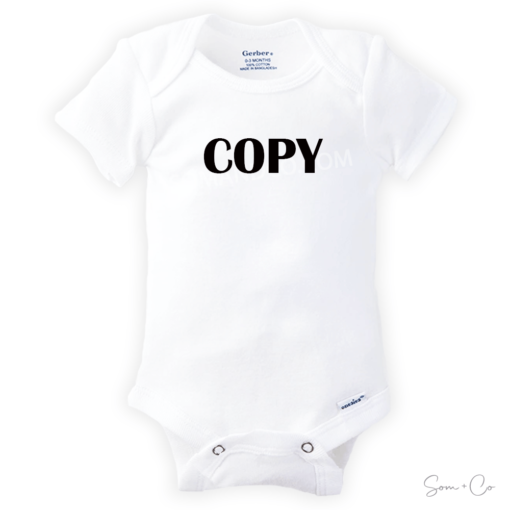 Copy and Paste Twin Baby Onesie Romper Set - Som + Co