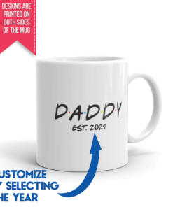 Friends-Themed Mommy and Daddy - New Parent Mug Set (11 oz) - Som + Co
