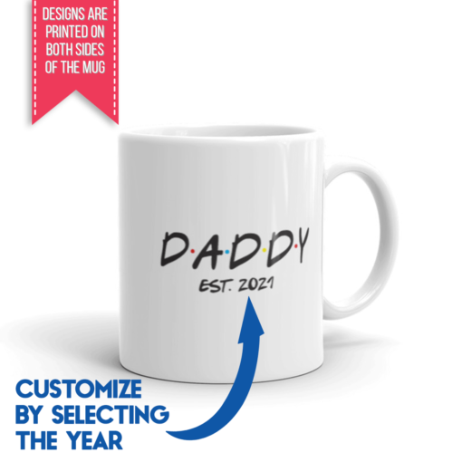 Friends-Themed Mommy and Daddy - New Parent Mug Set (11 oz) - Som + Co