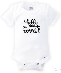 Hello World Baby Onesie Romper - Som + Co