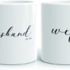 Husband and Wife Mug Set - Newlywed or Anniversary Gift Set - Som + Co