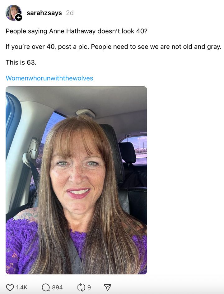 Sarah Zink, 62, thinks that it's not until women hit their 40s that they begin to realize the shallowness of our cultural beauty standards.