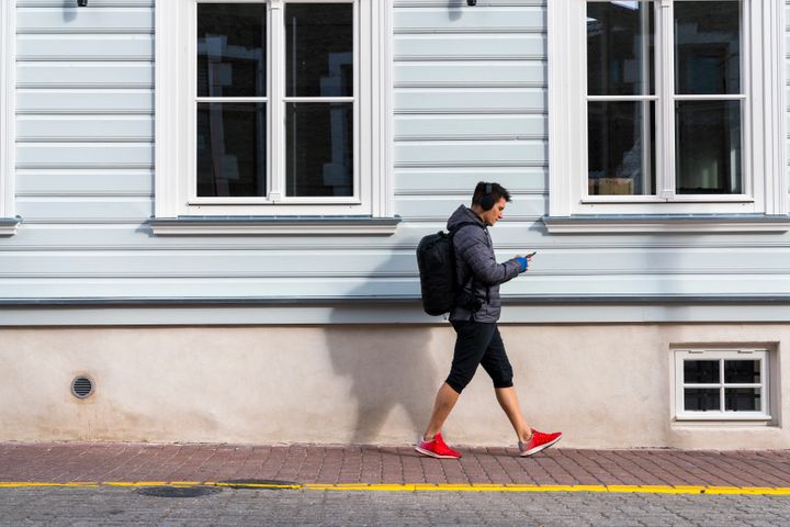 Going for a walk with a weighted backpack or rucksack on your back is a good way to add resistance training to your walk.