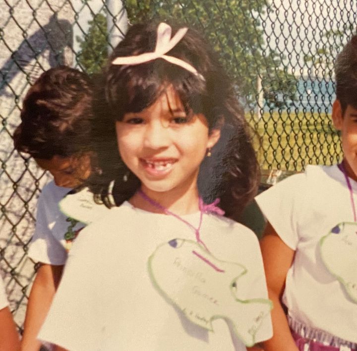 The author as a child in Miami.