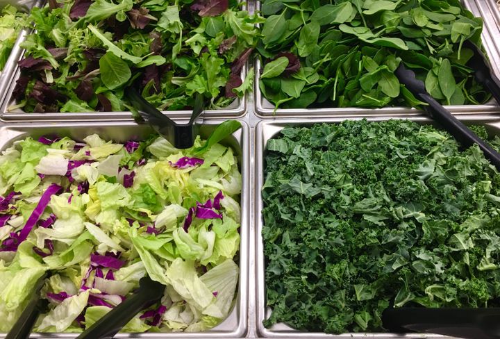 Leafy greens like spinach and kale are a good source of lutein and zeaxanthin.