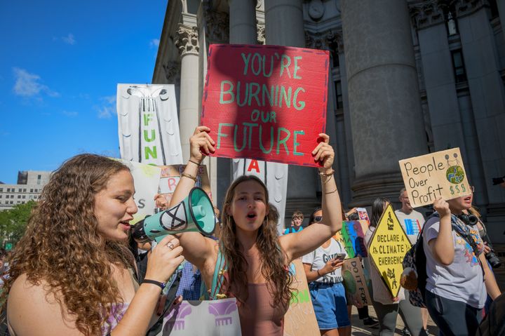 Youth climate activists and allies rallied and marched through New York City in September 2024, shortly before the beginning of the United Nations General Assembly and Climate Week NYC.