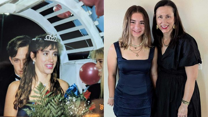 "[My being homecoming queen] was a lifelong source of pride for my mom," said Sherri Bliss, pictured on the right with her daughter.