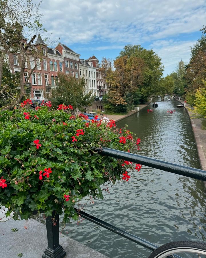 The medieval canals of Utrecht, Netherlands, where the author and her family found their new home after leaving America.