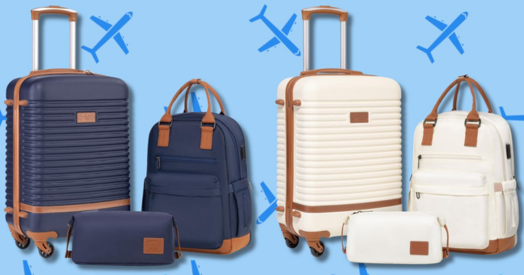 This Shockingly Affordable 3-Piece Luggage Set Is ‘Perfect For Trips’ And On Sale